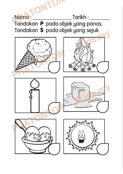 Pratonton muka 6 lembaran Latihan Sains Tahun 1 — Sains Tahun 1