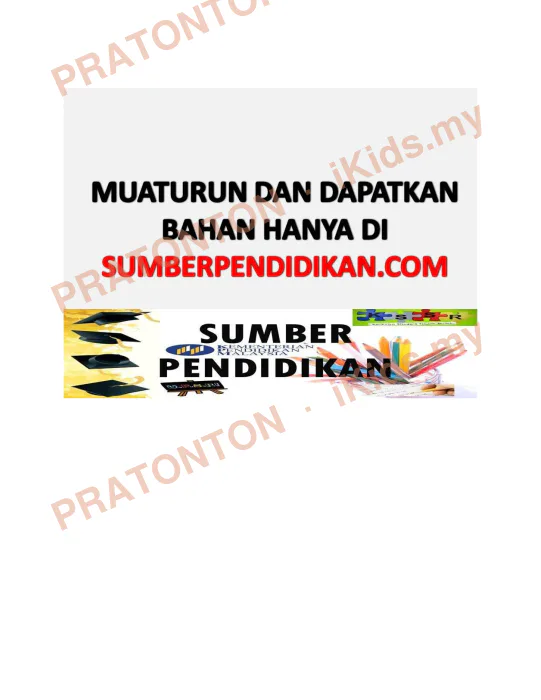 Pratonton muka 1 lembaran Latihan Sains Tahun 1 — Sains Tahun 1