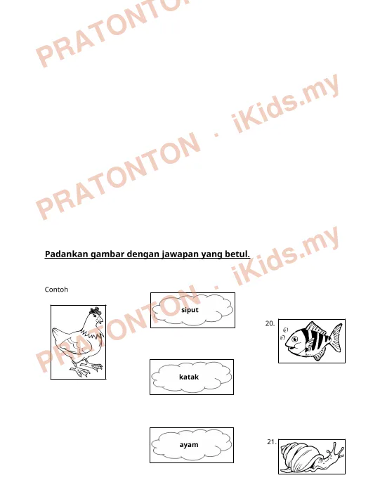 Pratonton muka 4 lembaran Latihan Sains Tahun 1 — Sains Tahun 1