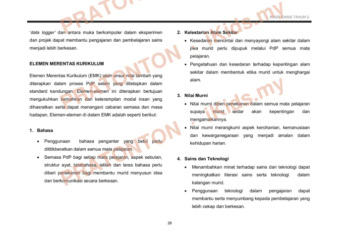 Pratonton muka 40 lembaran Latihan Sains Tahun 2 — Sains Tahun 2