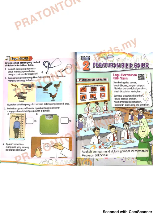 Pratonton muka 1 lembaran Latihan Sains Tahun 2 — Sains Tahun 2