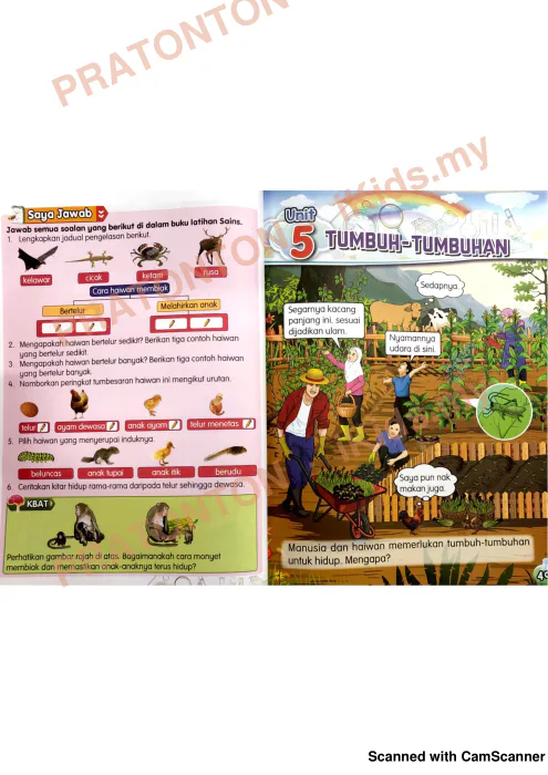 Pratonton muka 1 lembaran Latihan Sains Tahun 2 — Sains Tahun 2