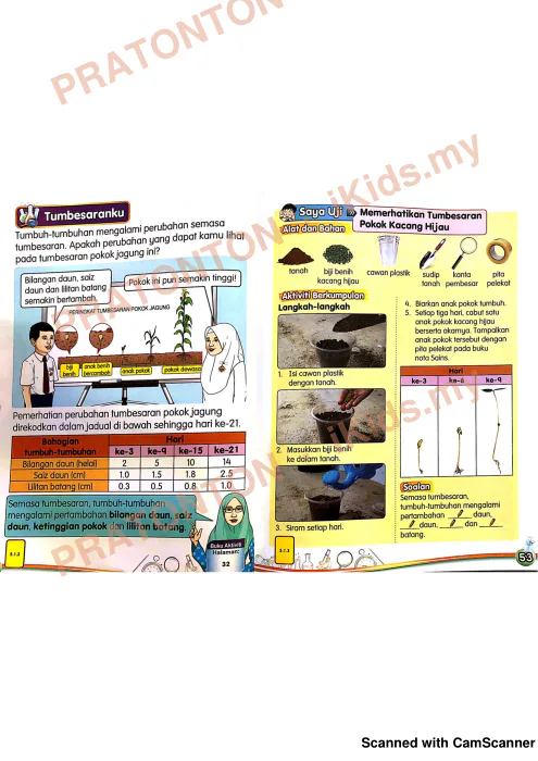 Pratonton muka 3 lembaran Latihan Sains Tahun 2 — Sains Tahun 2