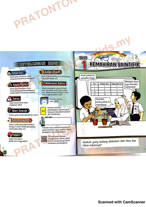 Pratonton muka 1 lembaran Latihan Sains Tahun 2 — Sains Tahun 2
