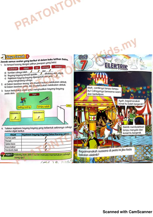 Pratonton muka 1 lembaran Latihan Sains Tahun 2 — Sains Tahun 2