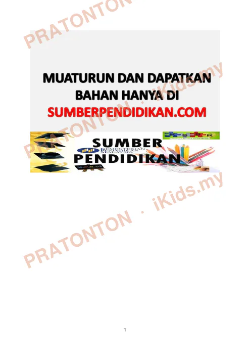 Pratonton muka 1 lembaran Latihan Sains Tahun 2 — Sains Tahun 2