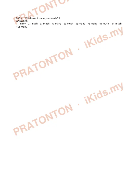Pratonton muka 2 lembaran Learnenglishfeelgood.com — Bahasa Inggeris Tahun 1