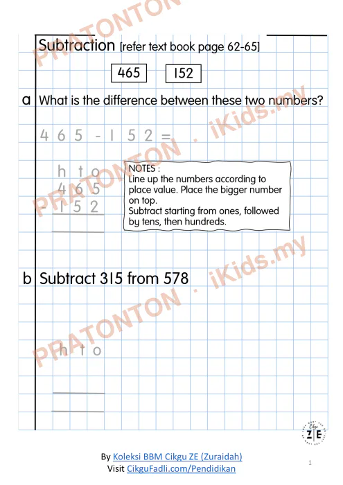 Pratonton muka 1 lembaran Lembaran Kerja Matematik 11 — Matematik Tahun 2