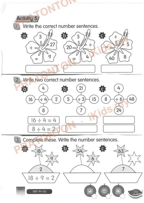 Pratonton muka 79 lembaran Lembaran Kerja Matematik 2 — Matematik Tahun 2