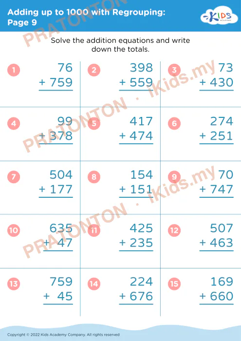 Pratonton muka 1 lembaran Lembaran Kerja Matematik 4 — Matematik Tahun 2