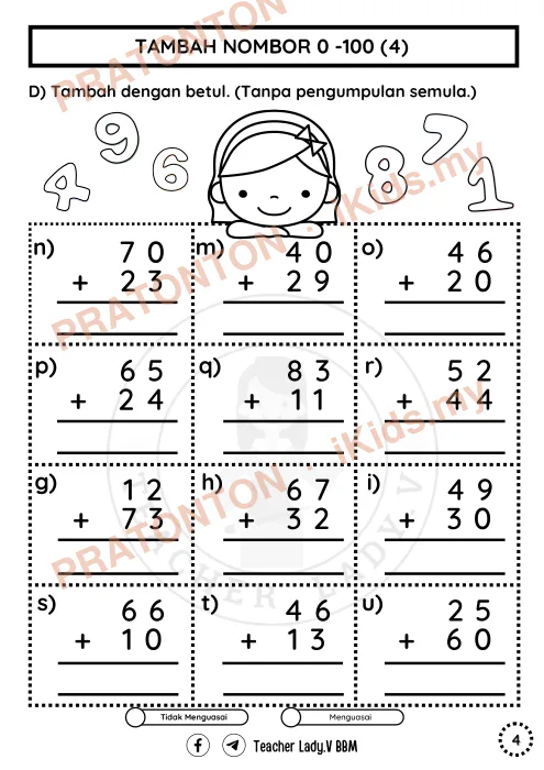 Pratonton muka 5 lembaran MATEMATIK — Matematik Tahun 1