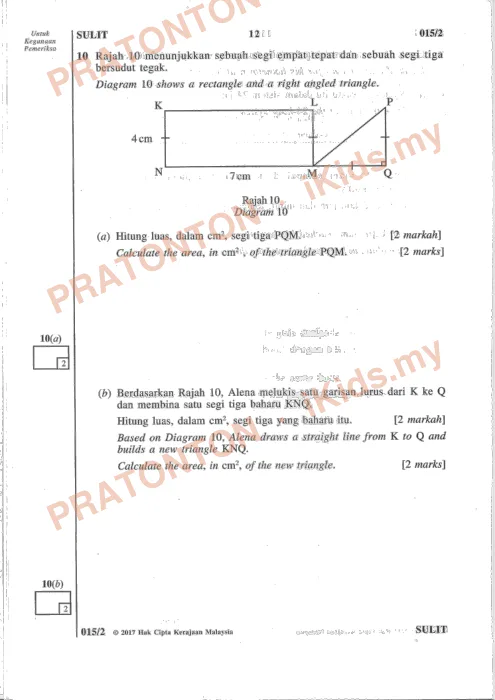Pratonton muka 12 lembaran MATEMATIK KERTAS 2 — Matematik Tahun 6