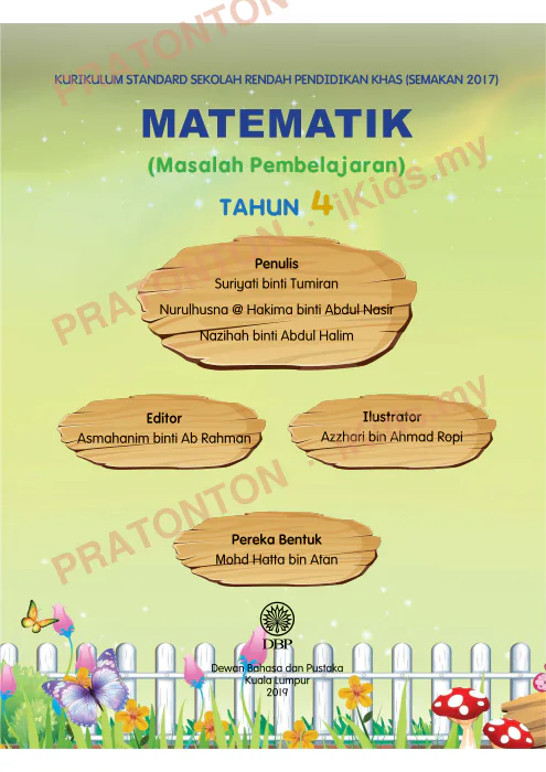 Pratonton muka 1 lembaran MATEMATIK T4 PK MPL — Matematik Tahun 4