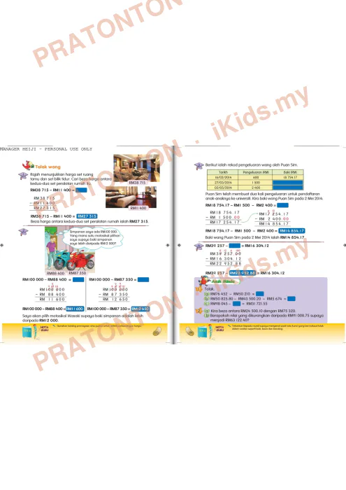 Pratonton muka 64 lembaran Matematik Tahun 4 — Matematik Tahun 4