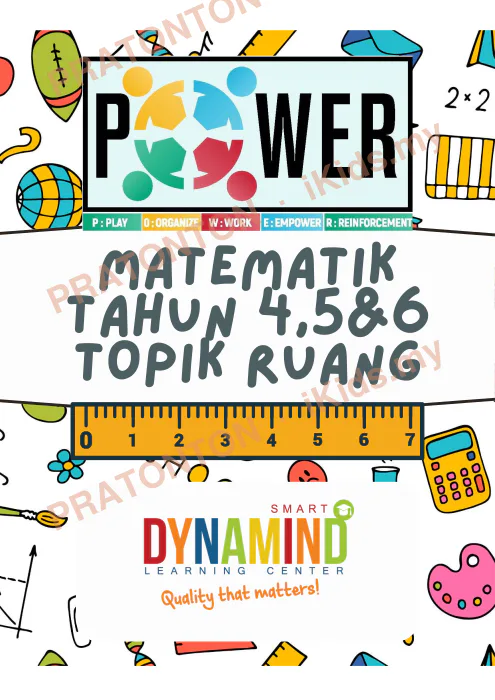 Pratonton muka 1 lembaran Latihan Ruang — Matematik Tahun 4