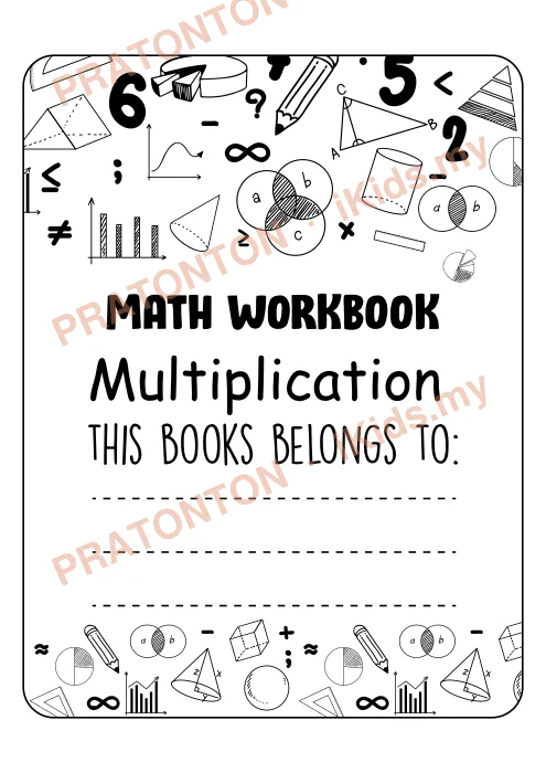 Pratonton muka 1 lembaran Math Workbook — Matematik Tahun 3