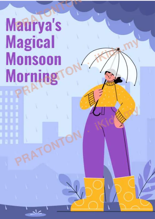 Pratonton muka 1 lembaran Maurya s Magical Monsoon Morning — Bahasa Inggeris Tahun 3