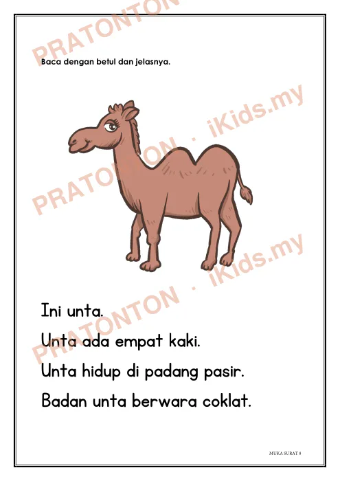 Pratonton muka 9 lembaran MODUL — Bahasa Melayu Tahun 1