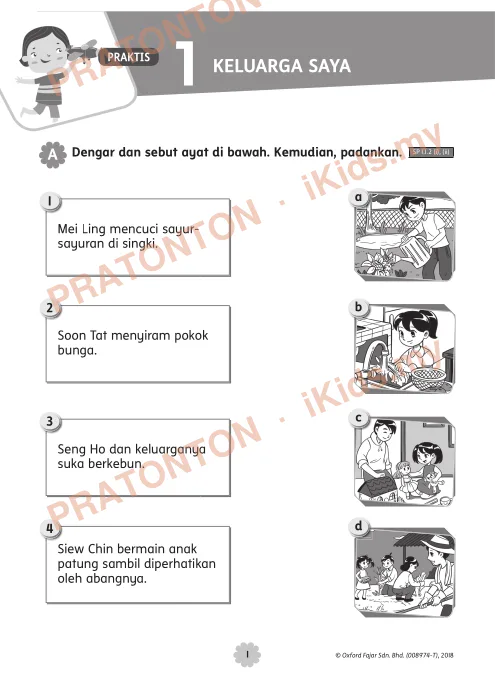 Pratonton muka 1 lembaran Modul Bahasa Melayu — Bahasa Melayu Tahun 3