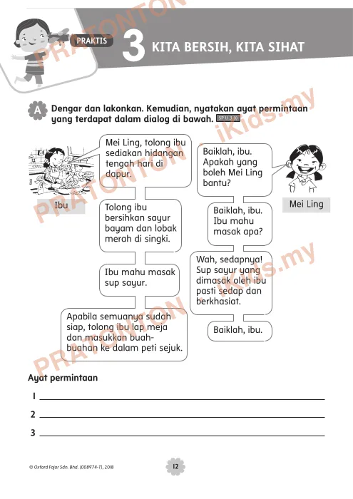 Pratonton muka 1 lembaran Modul Bahasa Melayu — Bahasa Melayu Tahun 3