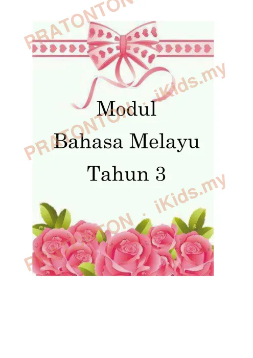 Pratonton muka 1 lembaran Modul Bahasa Melayu — Bahasa Melayu Tahun 3