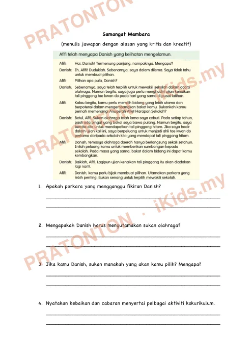 Pratonton muka 3 lembaran Modul Bahasa Melayu Tahun 5 — Unit 26: Dahulukan Yang Utama — Bahasa Melayu Tahun 5
