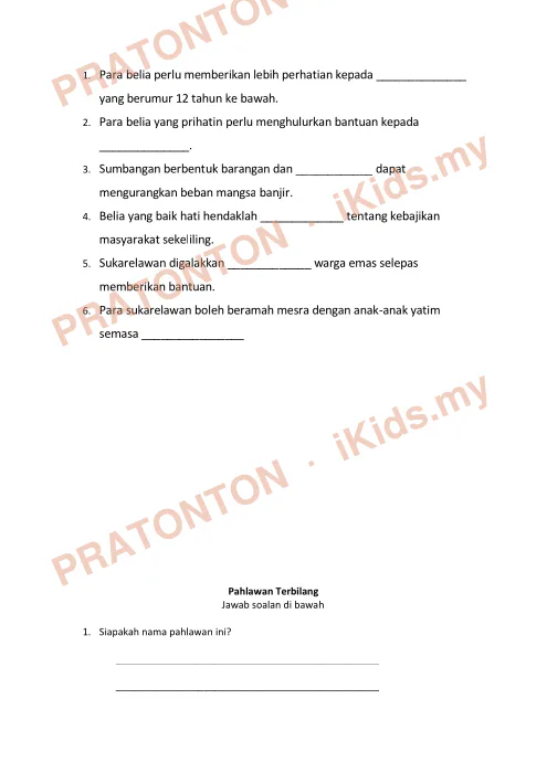 Pratonton muka 6 lembaran Modul Bahasa Melayu Unit 15 — Bahasa Melayu Tahun 4