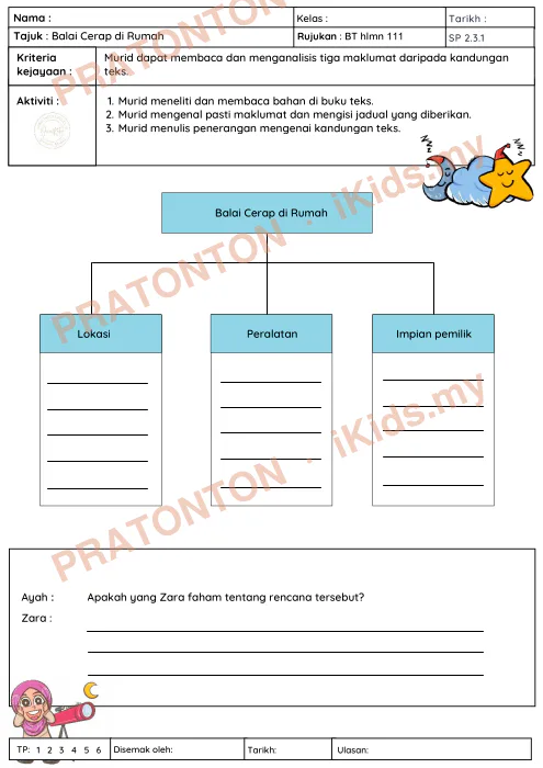 Pratonton muka 2 lembaran Modul Bahasa Melayu Unit 16 — Bahasa Melayu Tahun 4