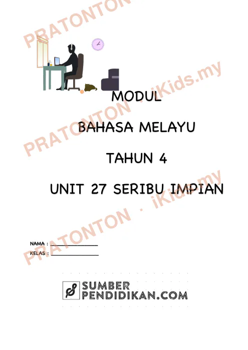 Pratonton muka 1 lembaran Modul Bahasa Melayu Unit 27 — Bahasa Melayu Tahun 4