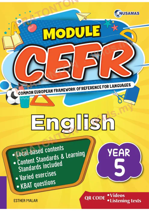 Pratonton muka 1 lembaran Modul CEFR Bahasa Inggeris Tahun 5 — Bahasa Inggeris Tahun 5