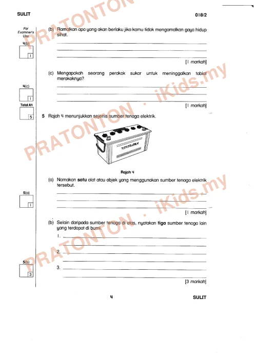 Pratonton muka 5 lembaran Modul Kecemerlangan Latihan 2 — Sains Kertas 2 — Sains Tahun 6