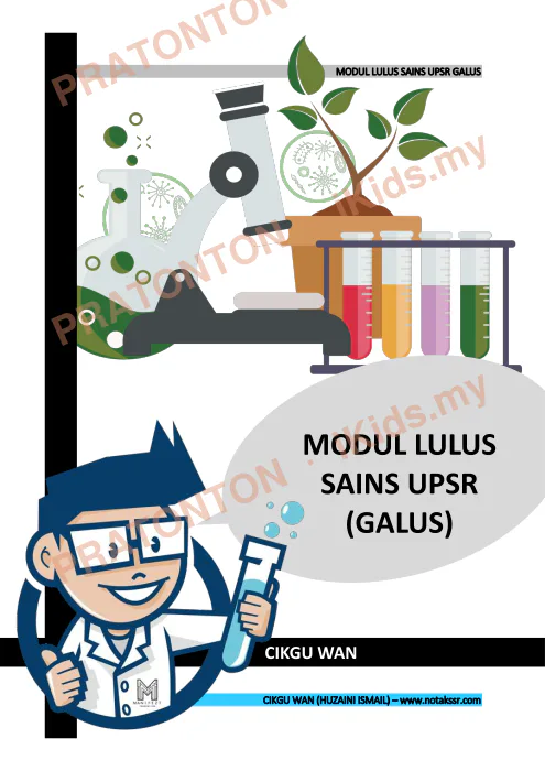 Pratonton muka 1 lembaran Modul Lulus Sains UPSR (GALUS) — Sains Tahun 6