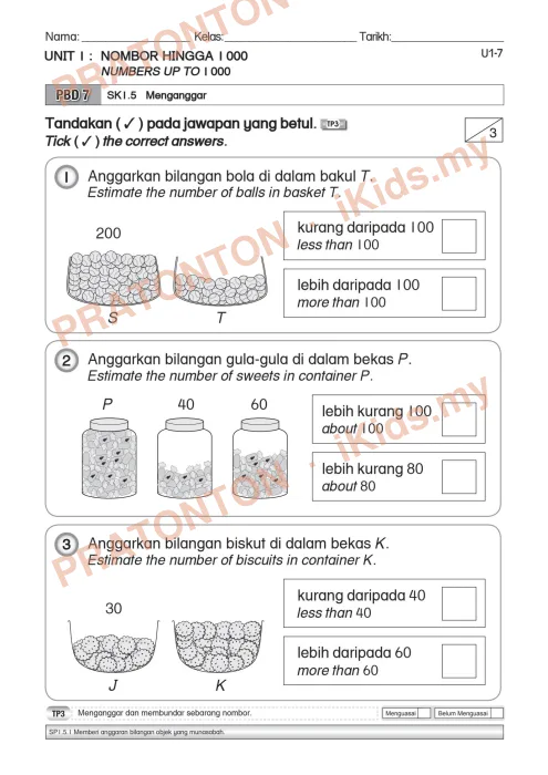 Pratonton muka 9 lembaran Modul Matematik 18 — Matematik Tahun 2