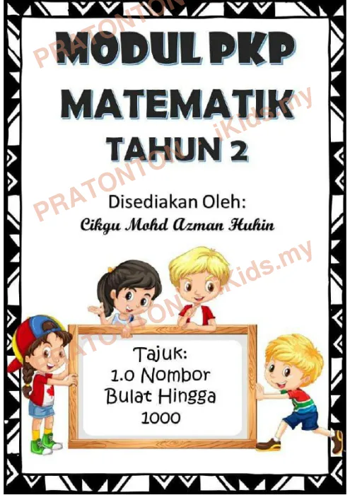 Pratonton muka 1 lembaran Modul Matematik 6 — Matematik Tahun 2