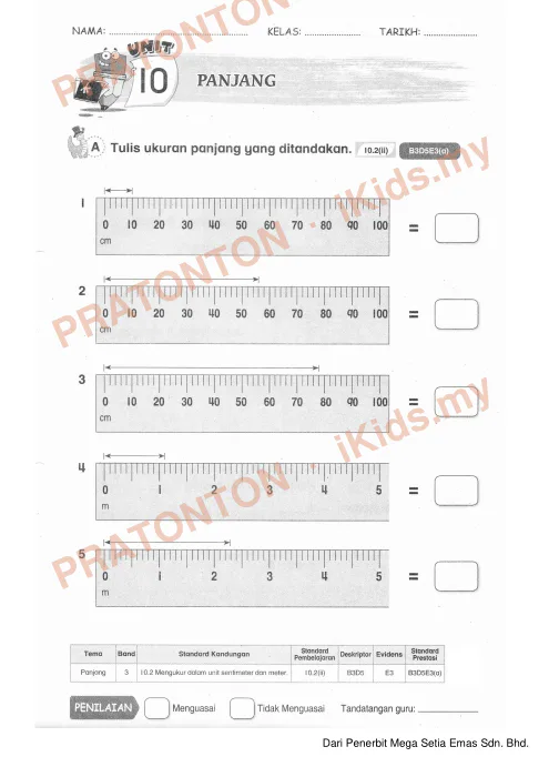 Pratonton muka 1 lembaran Modul Matematik 8 — Matematik Tahun 2