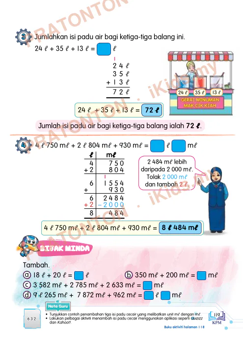 Pratonton muka 19 lembaran Modul Matematik Tahun 5 Pendidikan Khas — Bahagian 5: Panjang, Jisim dan Isi Padu — Matematik Tahun 5