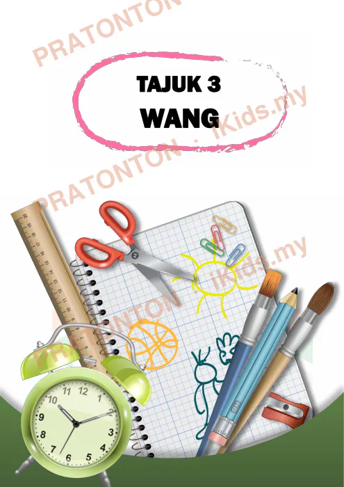 Pratonton muka 1 lembaran Modul Matematik Tahun 5 — Tajuk 3: Wang — Matematik Tahun 5