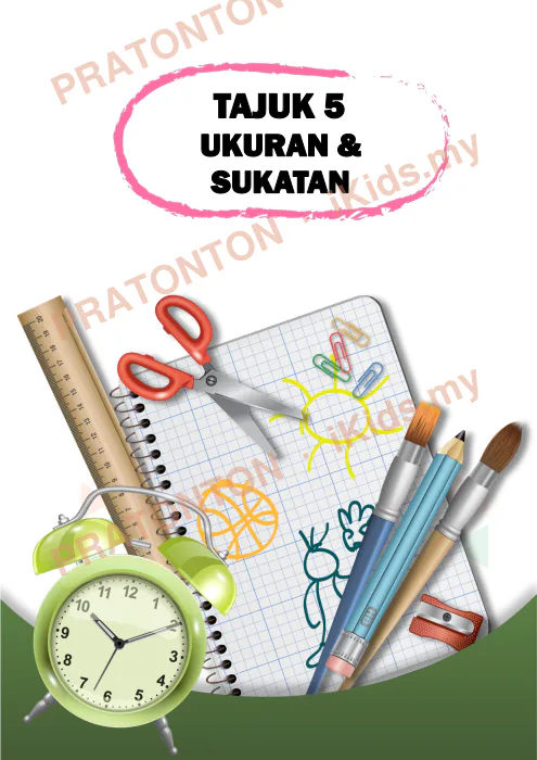 Pratonton muka 1 lembaran Modul Matematik Tahun 5 — Tajuk 5: Ukuran dan Sukatan — Matematik Tahun 5