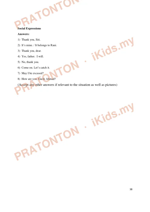 Pratonton muka 38 lembaran Modul Melaka Gemilang 2017 — Bahasa Inggeris — Bahasa Inggeris Tahun 6