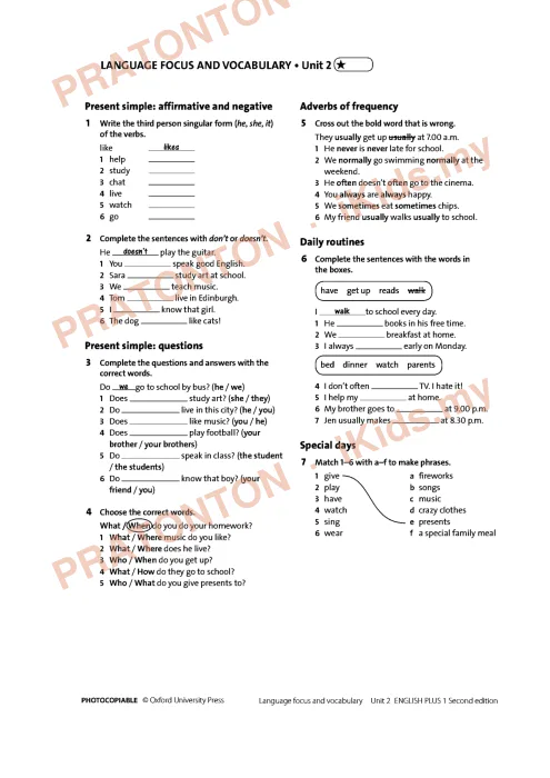 Pratonton muka 2 lembaran Modul PdPR Bahasa Inggeris Tahun 5 — Mei — Bahasa Inggeris Tahun 5