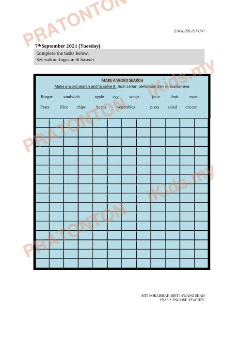 Pratonton muka 5 lembaran Modul PdPR Bahasa Inggeris Tahun 5 — Modul 11 — Bahasa Inggeris Tahun 5