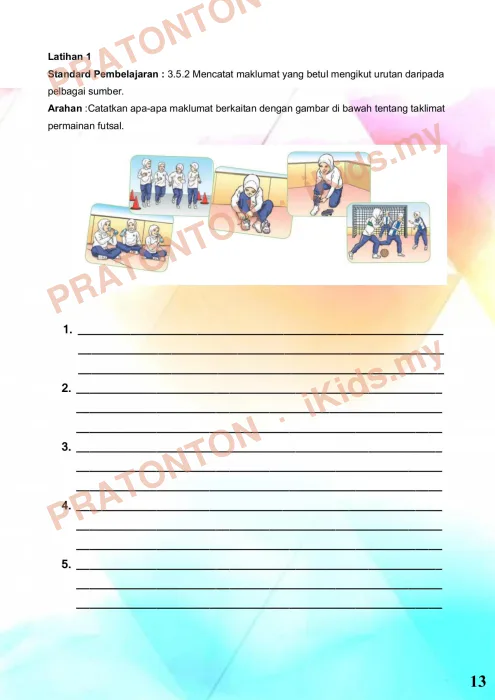 Pratonton muka 15 lembaran Modul PdPR Bahasa Melayu Tahun 5 — SK Padang Berampah — Bahasa Melayu Tahun 5