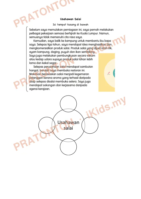 Pratonton muka 4 lembaran Modul PdPR Bahasa Melayu Tahun 5 — Unit 23: Usahawan Berwawasan — Bahasa Melayu Tahun 5