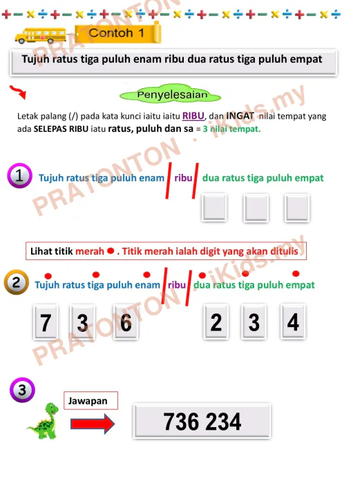 Pratonton muka 4 lembaran Modul PdPR Matematik Tahun 5 — Nombor Bulat Siri 2 — Matematik Tahun 5