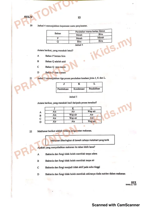 Pratonton muka 11 lembaran Modul Perkembangan Pembelajaran UPSR 2019 — Sains Kertas 1 — Sains Tahun 6