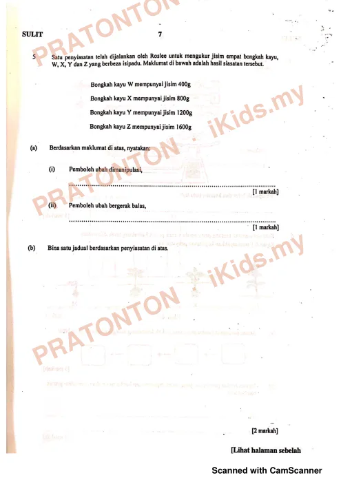 Pratonton muka 6 lembaran Modul Perkembangan Pembelajaran UPSR 2019 — Sains Kertas 2 — Sains Tahun 6