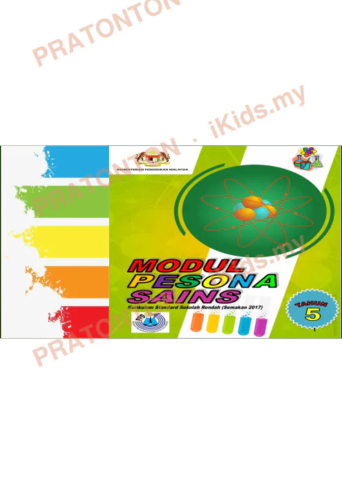 Pratonton muka 1 lembaran Modul Pesona Sains Tahun 5 — Sains Tahun 5