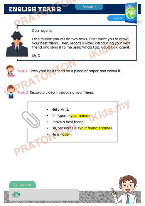 Pratonton muka 8 lembaran Modul PKP — Bahasa Inggeris Tahun 2