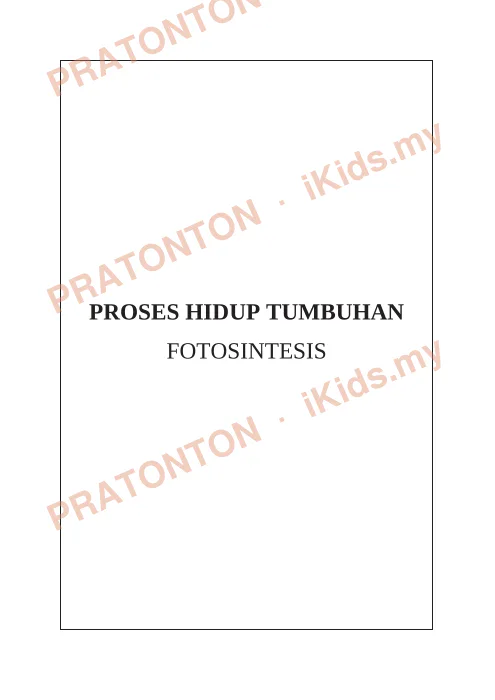 Pratonton muka 35 lembaran Modul Sains 10 — Sains Tahun 4