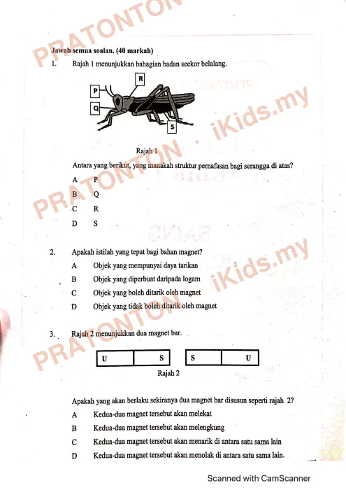 Pratonton muka 1 lembaran Modul Sains — Sains Tahun 4